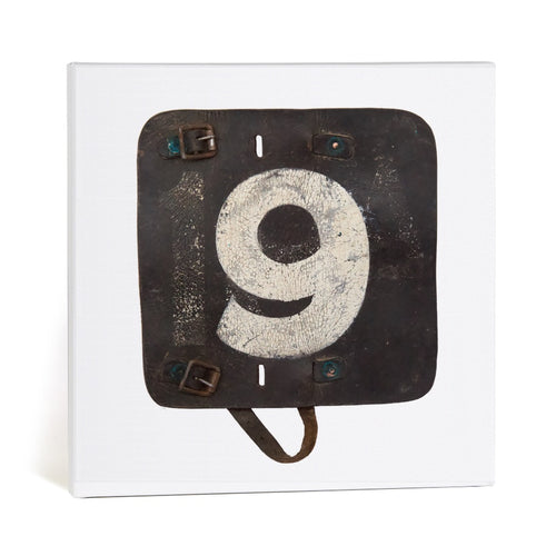 Racing Number 9 Canvas